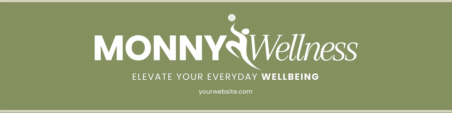 Green Modern Wellness Brand Linkedin Background Photo